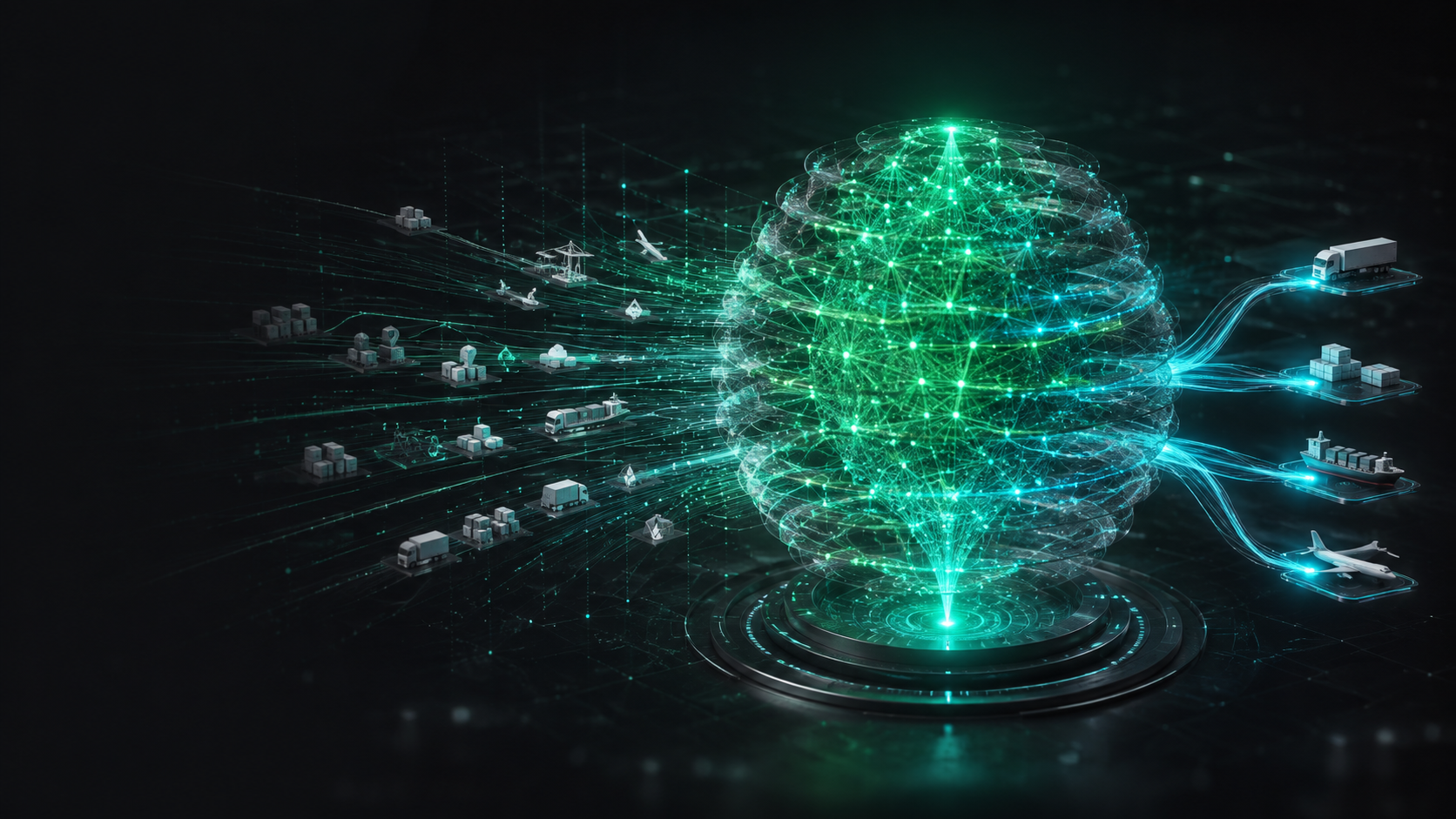 Cognitive logistics intelligence connecting network signals to coordinated action